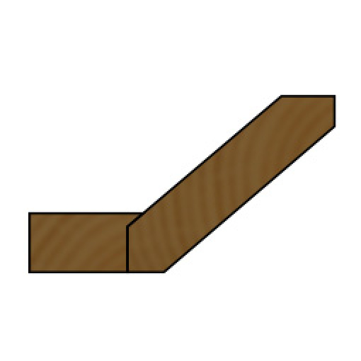 Hardwood - Crown Moulding 3 (2-1/2"H x 3 13/16"L)(8FT)