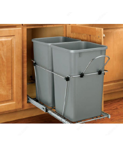 Double Pull-Out Waste Containers - Bottom Mount - 70qt