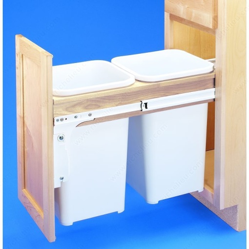 Double Pull-Out Waste Container (Frameless Cabinets)