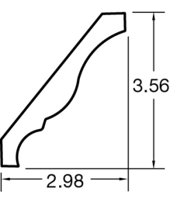 Thermofoil - Royal Crown Moulding (8FT)