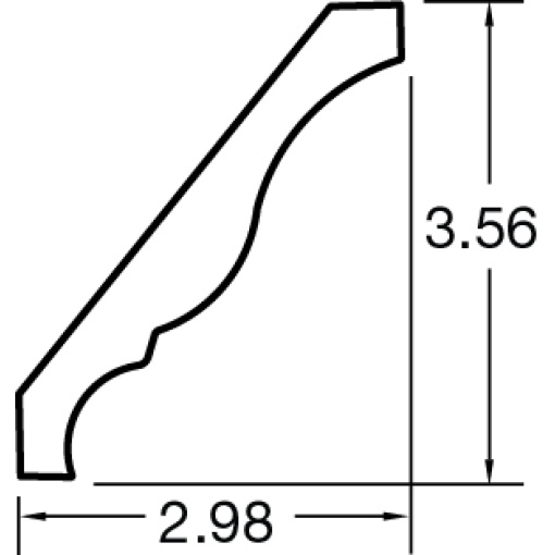 Thermofoil - Royal Crown Moulding (8FT)