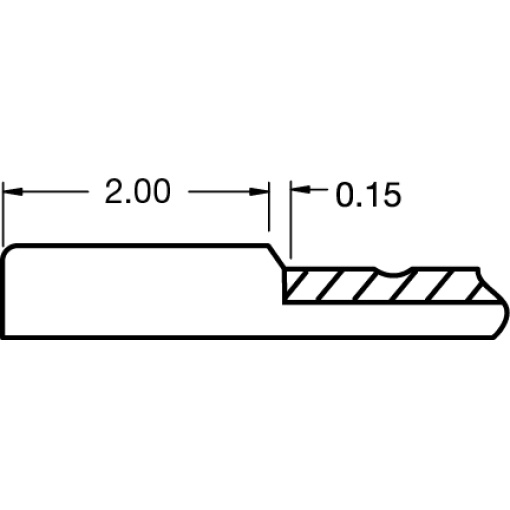 Thermofoil Cabinet Front (3/4") - Horizontal Beaded Shaker Profile - Image 2