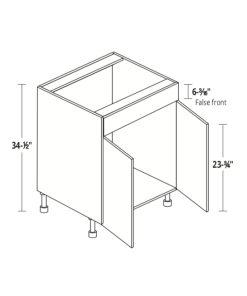 24" Deep Sink Base