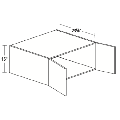 15" High Refrigerator Wall