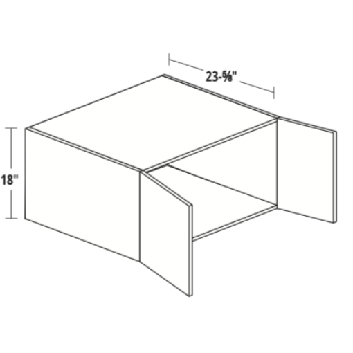 18" High Refrigerator Wall