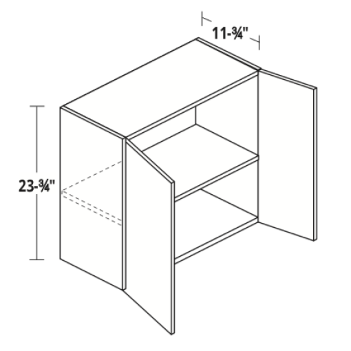 24" High Double Door Wall