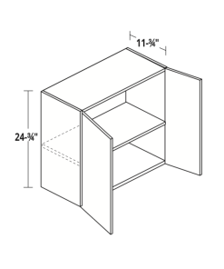 25" High Double Door Wall