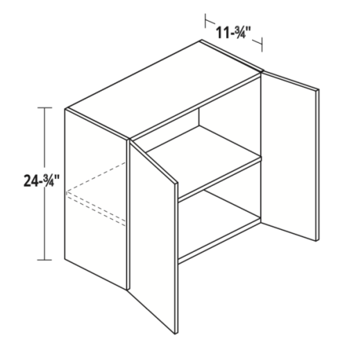 25" High Double Door Wall