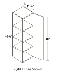 40" High Single Door Wall
