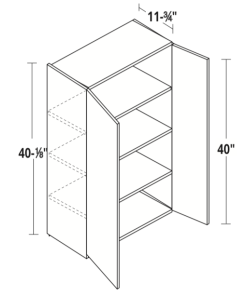 40" High Double Door Wall
