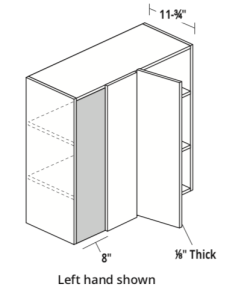 30"/36"/40" High Single Door Blind Corner Wall