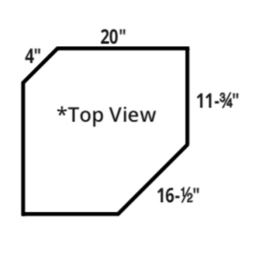 30"/36"/40" High Angle Corner Wall - Image 3