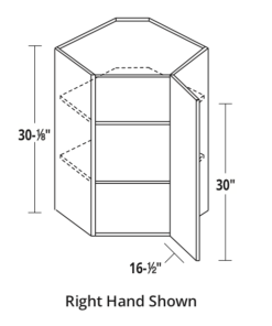 30"/36"/40" High Angle Corner Wall
