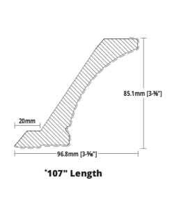 Contemporary Crown Moulding (107"L)