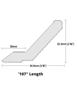 Shaker Crown Moulding (107"L)