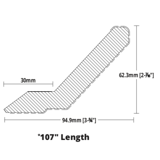 Shaker Crown Moulding (107"L)