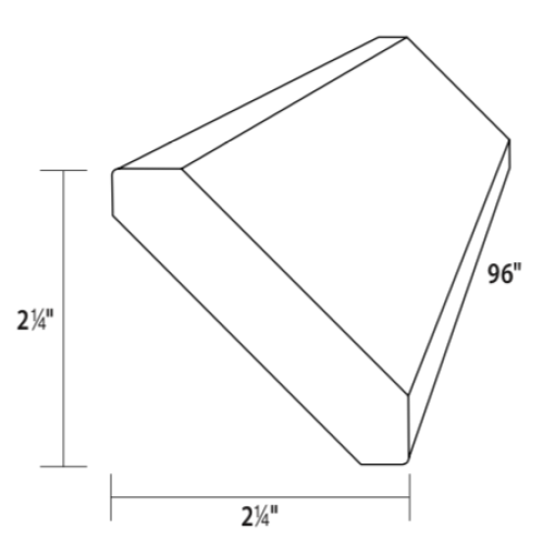 FACEMOUNT Shaker Crown Moulding (8FT)