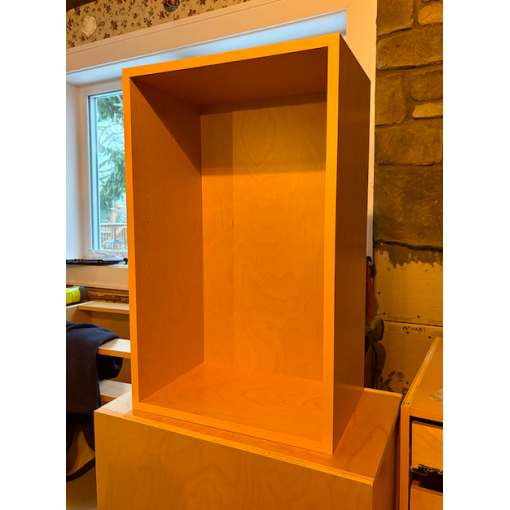 2-Door Wall - Birch Plywood Box - MDF Doors (26-42"H) - Image 3
