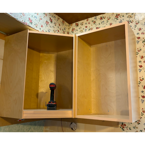 2-Door Wall - Birch Plywood Box - MDF Doors (26-42"H) - Image 4