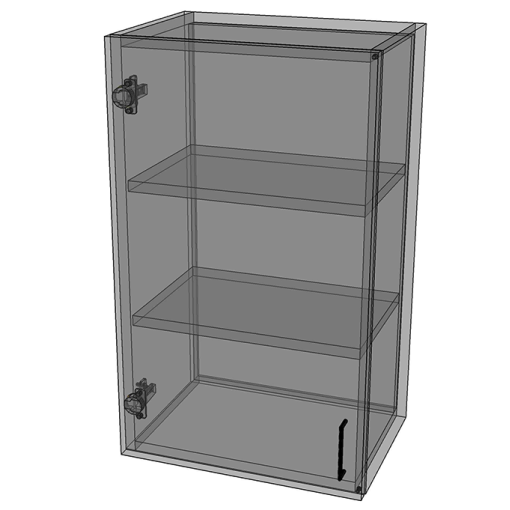1-Door Wall - Birch Plywood Box - MDF Doors