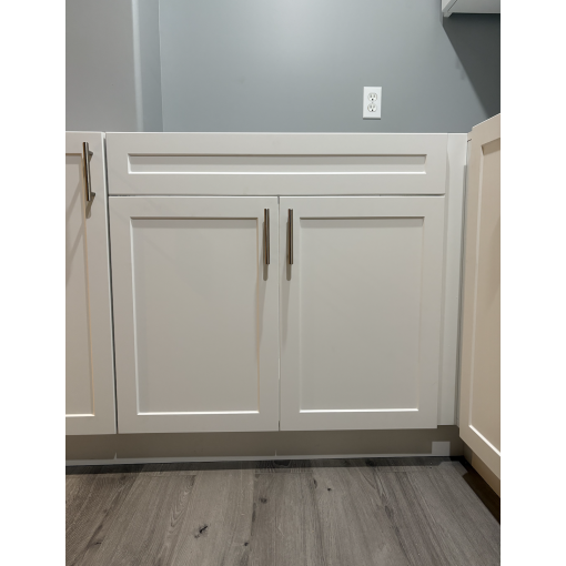 Sink Base - Birch Plywood Box - Thermofoil Doors - Image 3