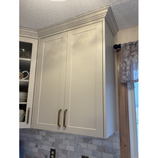 2-Door Wall (26-42"H)- White Melamine Box - Thermofoil Doors - Image 7