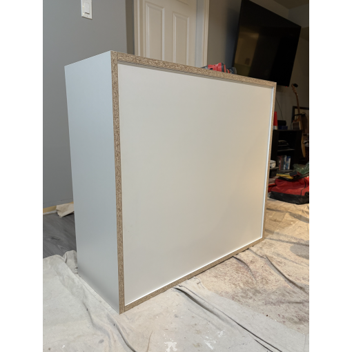 Blind Corner Wall - White Melamine Box - Hardwood Doors - Image 3