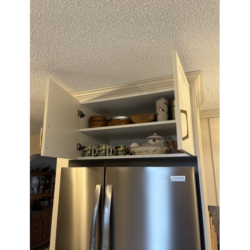 2-Door Wall (12-25"H) - White Melamine Box - Thermofoil Doors - Image 4