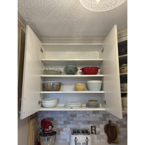 2-Door Wall (26-42"H)- White Melamine Box - Thermofoil Doors - Image 12