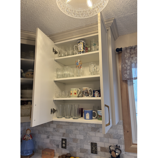 2-Door Wall (26-42"H)- White Melamine Box - Thermofoil Doors - Image 8