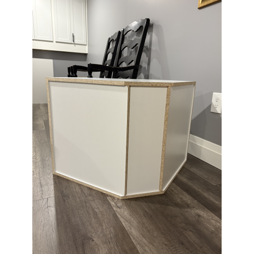 45-Degree Corner Wall - White Melamine Box - Hardwood Doors - Image 5