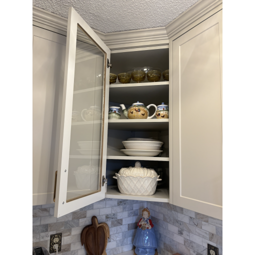 45-Degree Corner Wall - White Melamine Box - Thermofoil Doors - Image 4