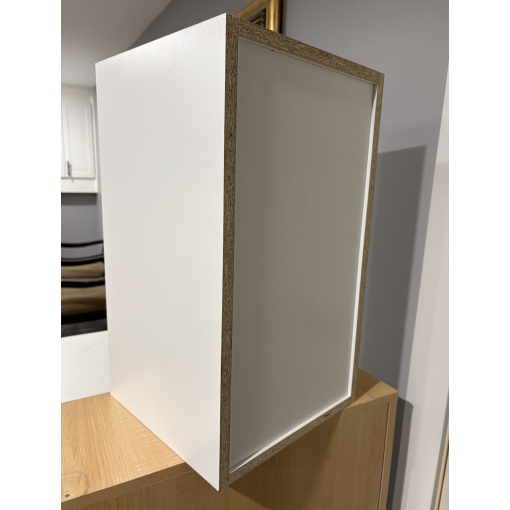 1-Door Wall - White Melamine Box - Hardwood Doors - Image 5