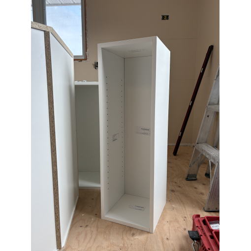 1-Door Wall - White Melamine Box - Hardwood Doors - Image 8