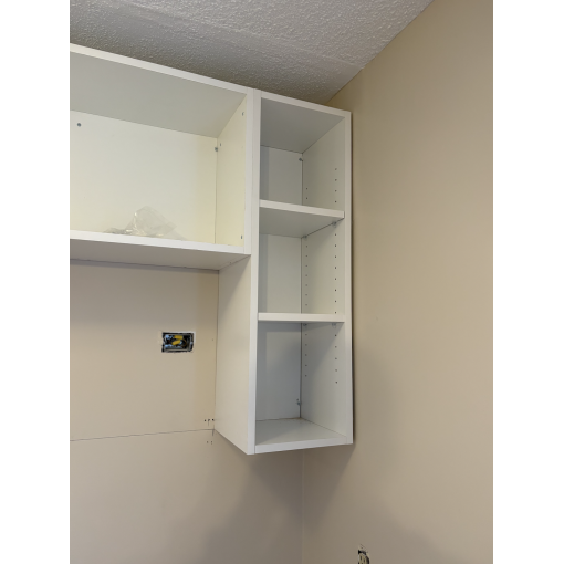 1-Door Wall - White Melamine Box - Hardwood Doors - Image 7