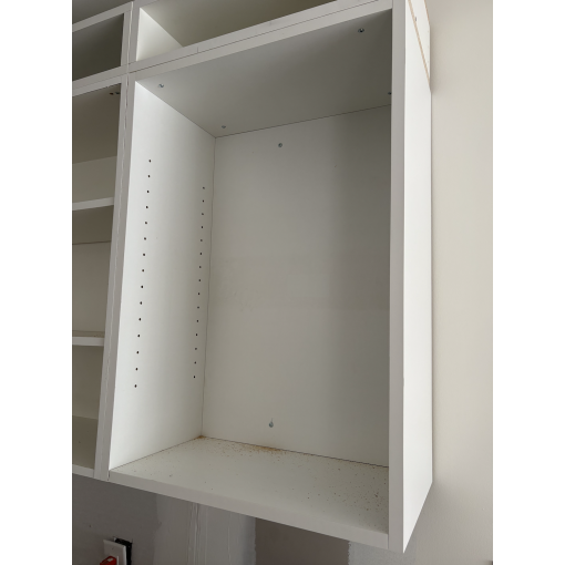 1-Door Wall - White Melamine Box - Hardwood Doors - Image 6