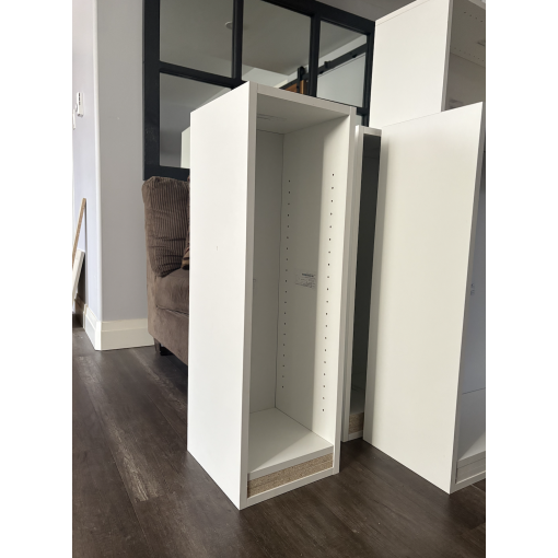 1-Door Wall - White Melamine Box - MDF Doors - Image 7