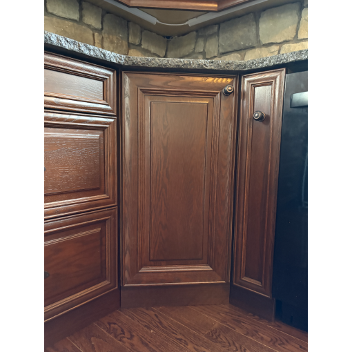 45-Degree Corner Base - White Melamine Box - Hardwood Doors - Image 3