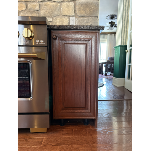 1 Full Height Door Base - White Melamine Box - Hardwood Doors - Image 3