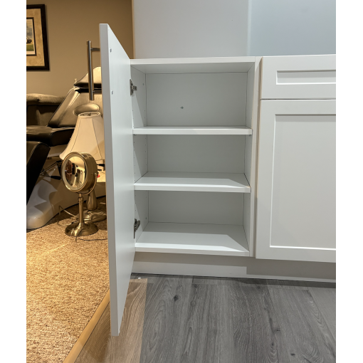 1 Full Height Door Base - White Melamine Box - Thermofoil Doors - Image 4