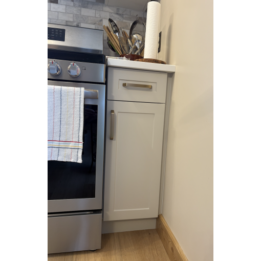 1-Door / 1-Drawer Base - Birch Plywood Box - Thermofoil Doors - Image 3