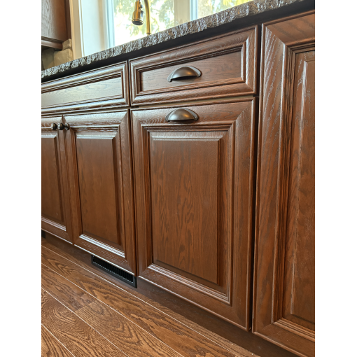 1-Door / 1-Drawer Base - White Melamine Box - Hardwood Doors - Image 3